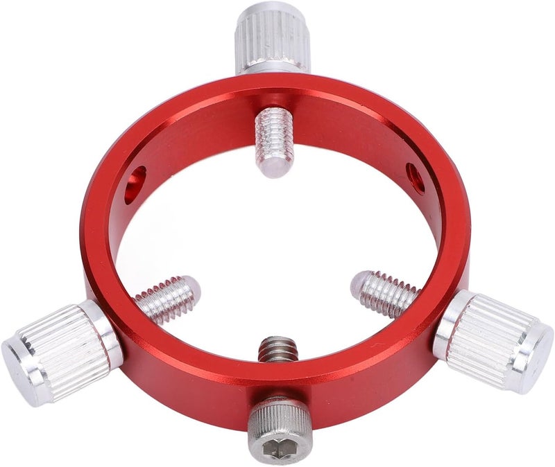 Wisoqu Guiding Scope Ring for Telescope, Guidescope Finderscope Guide Scope Ring with M6 Screw 1/4 Inch Screw, 30 to 50mm Adjustable, Aluminum Alloy, Red - Image 4